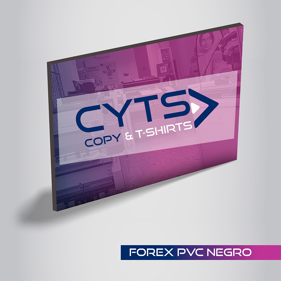 Forex PVC Negro