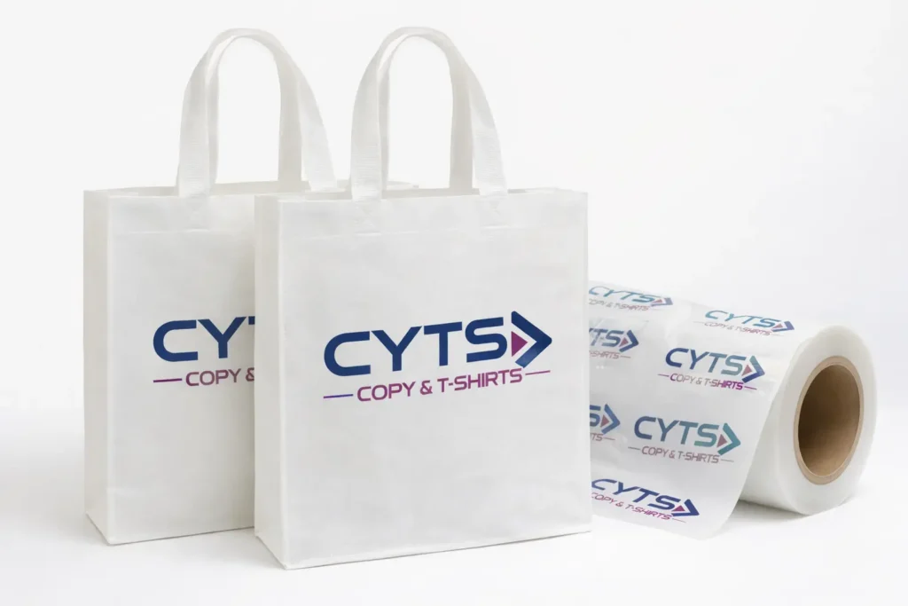 marcaje sobre objetos personalizados Bolsas tote bag personalizadas con logo para merchandising corporativo