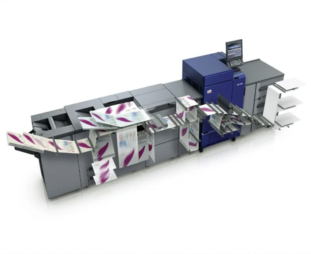 Prensa de impresión digital de producción utilizada para tiradas cortas y trabajos personalizados