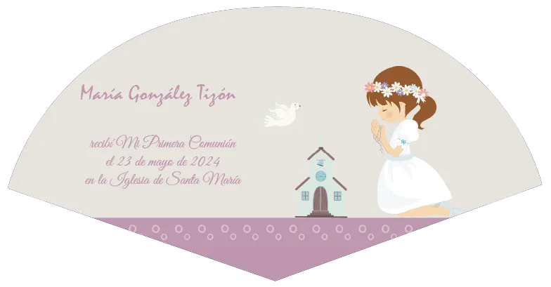 Abanico de cartón personalizado con impresión corporativa